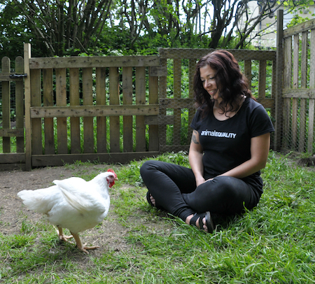 Glora - Rescued Chicken - Animal Equality