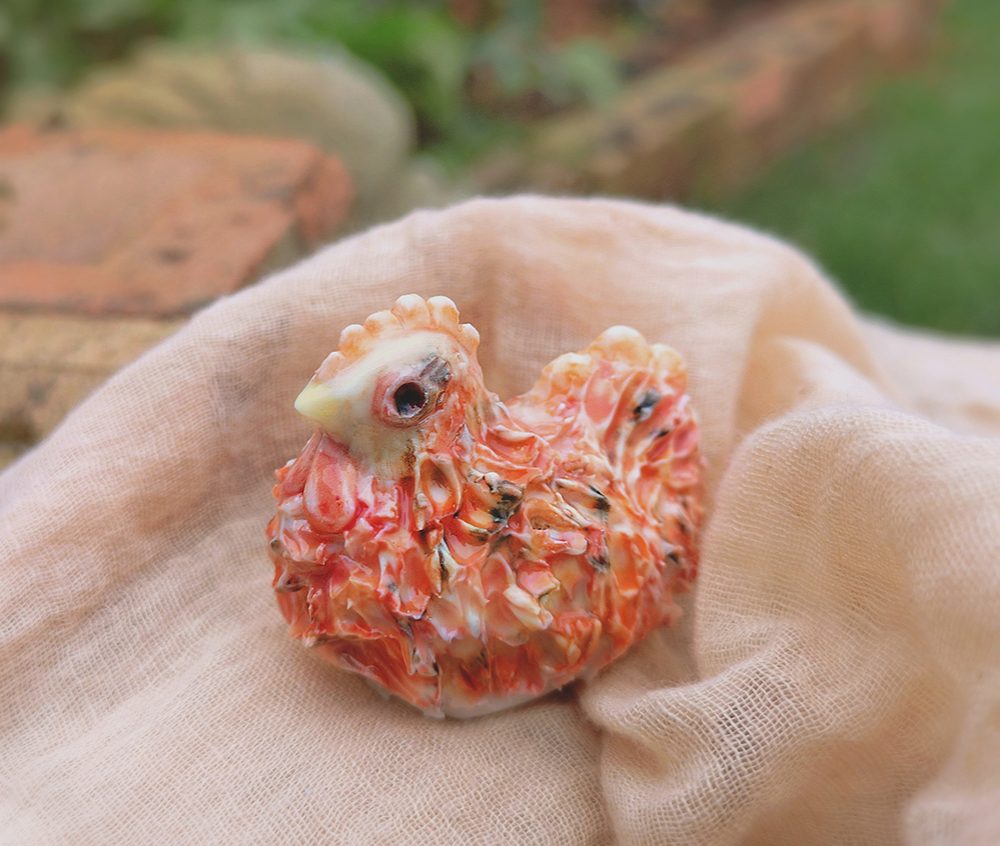 Isobel Higley Ceramic Chicken - Animal Equality
