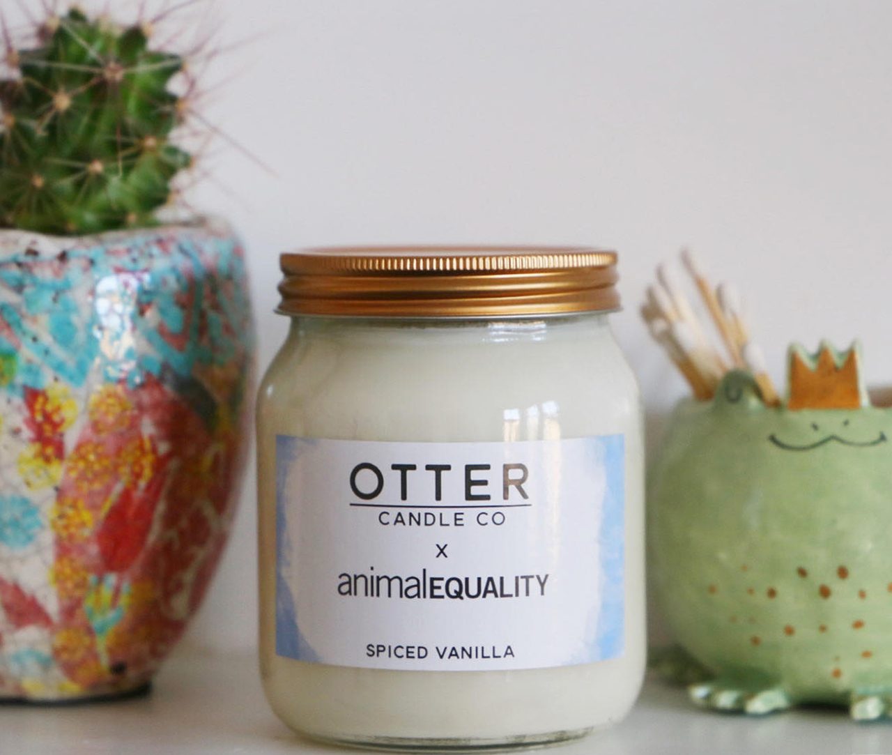 Otter Candle Co Vegan Vanilla Candle - Animal Equality
