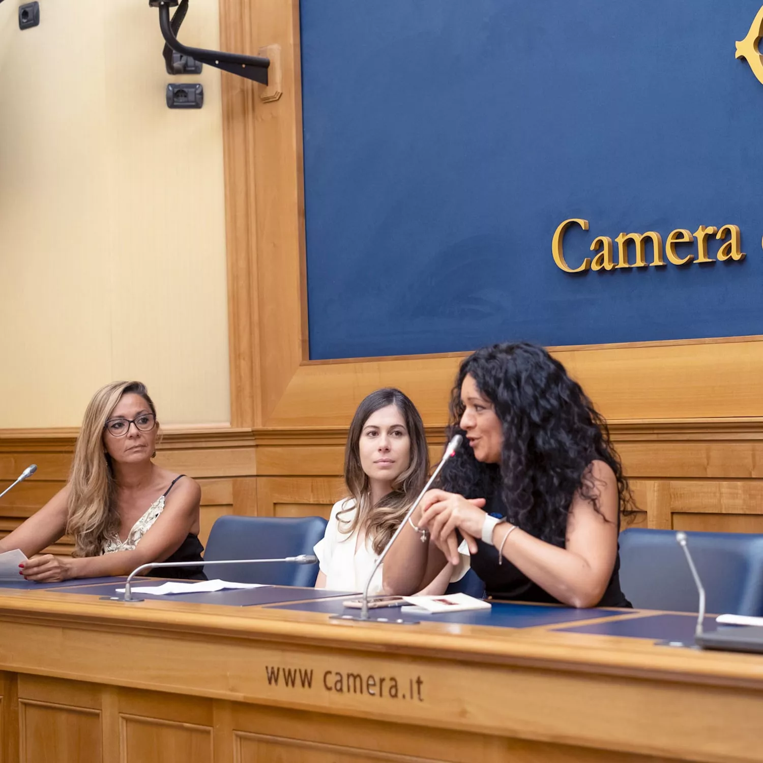 Animal Equality and Deputies during a press conference celebrating the historic ban on male chick killing.