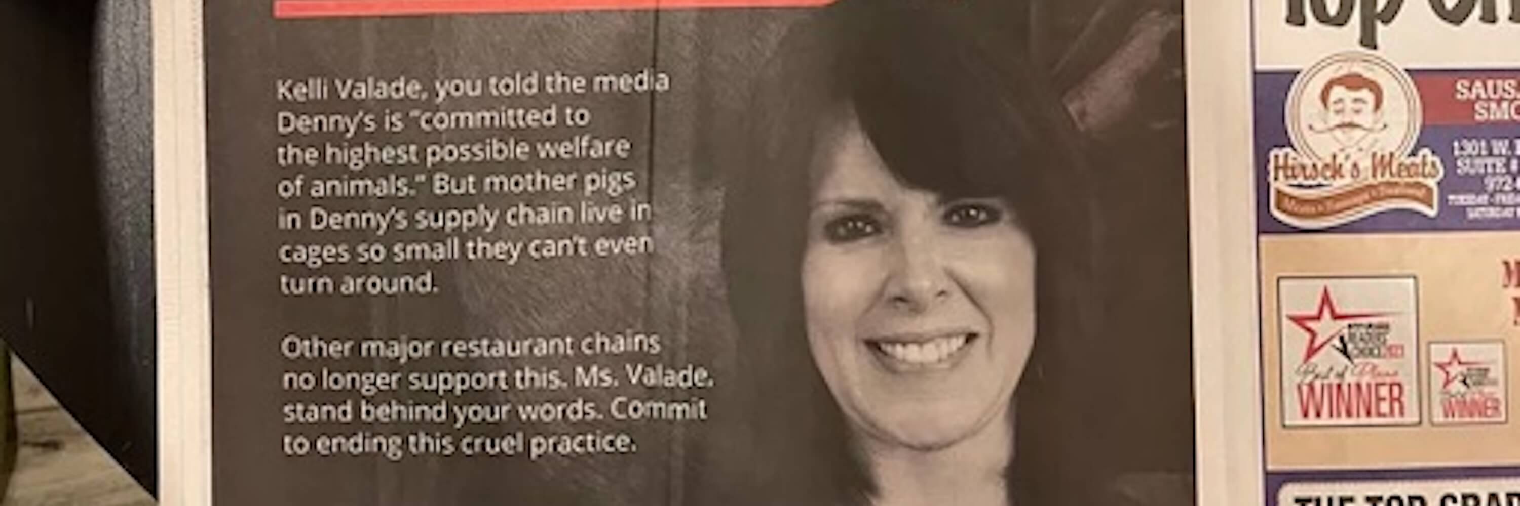 Kelli Valade in newspaper