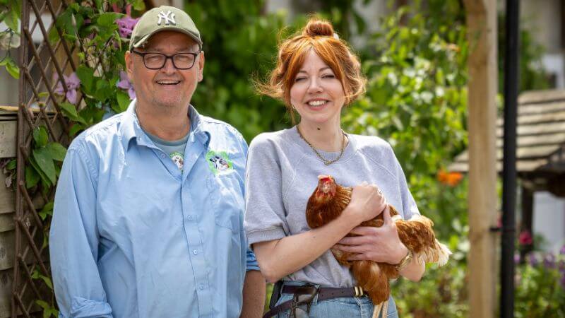 Diane Morgan chicken sanctuary 2025 (1)
