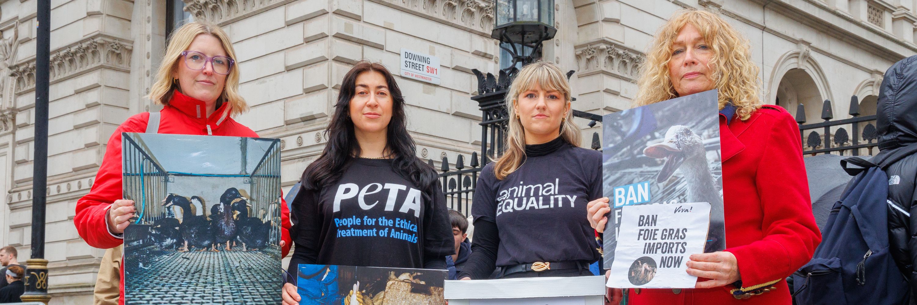 Hand in of foie gras petition with other organisations 3000x1000