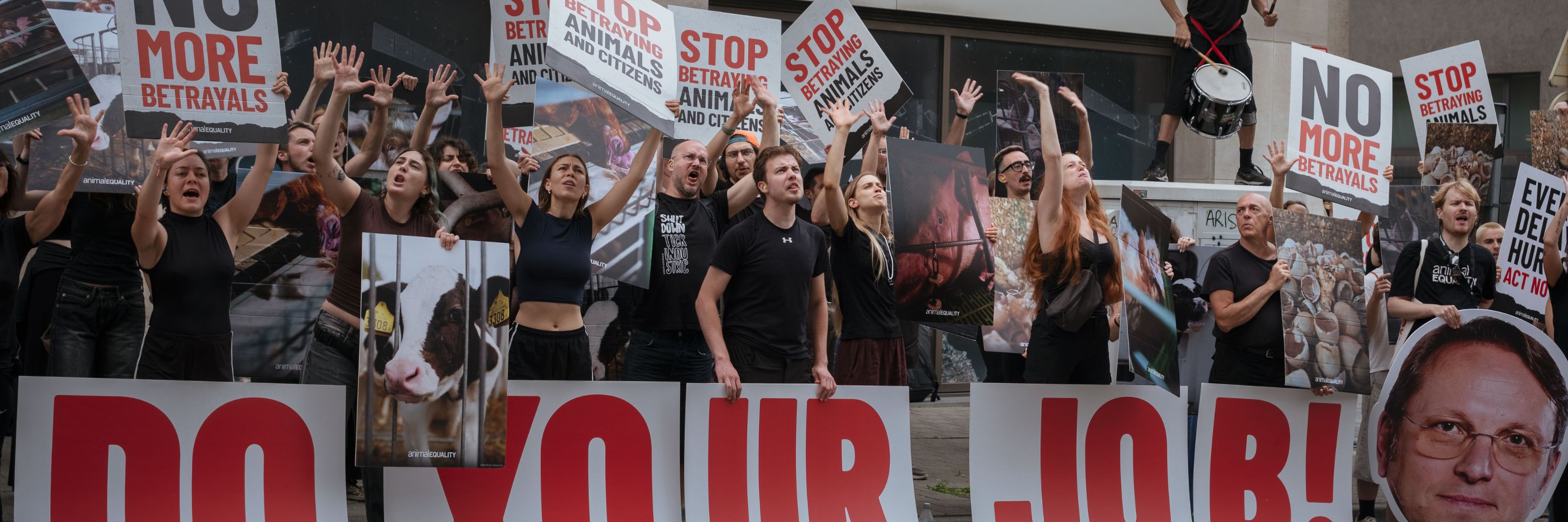 Protesters in brussels