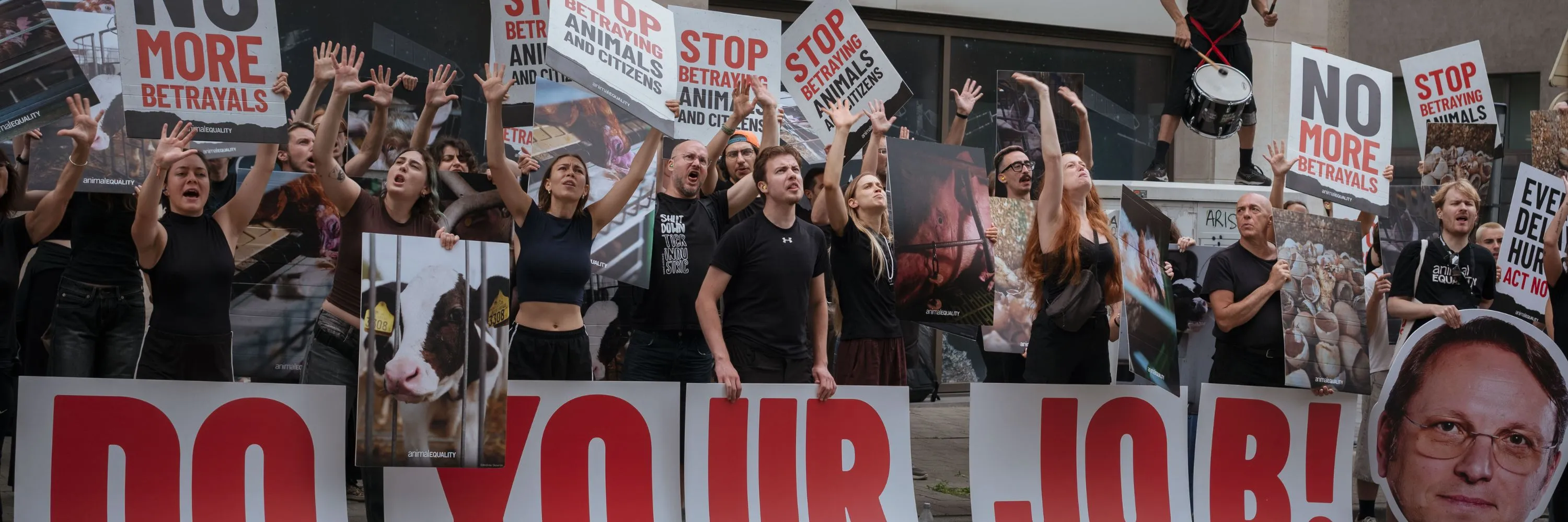 Protesters in brussels