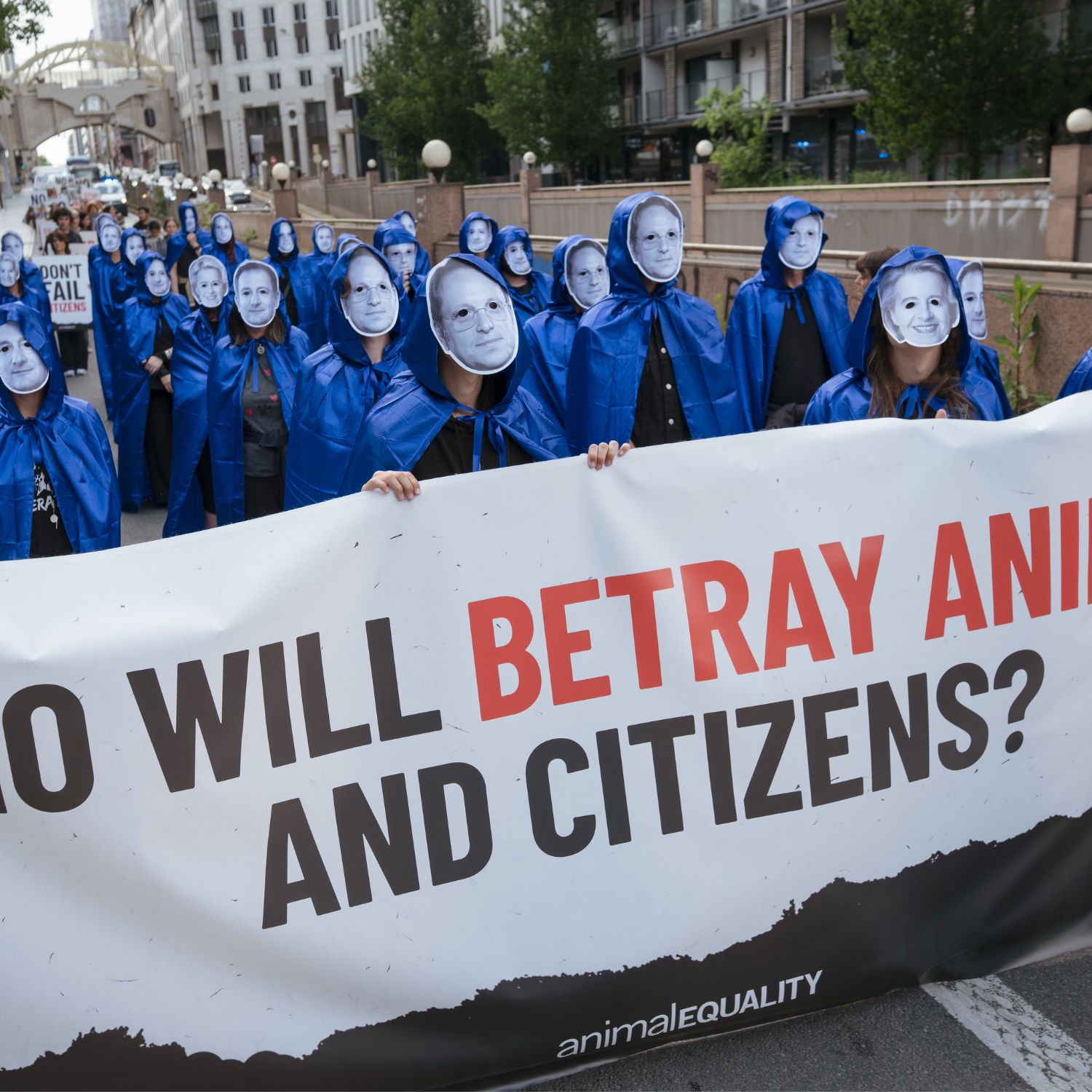 Who will betray animals and citizens march in Brussels