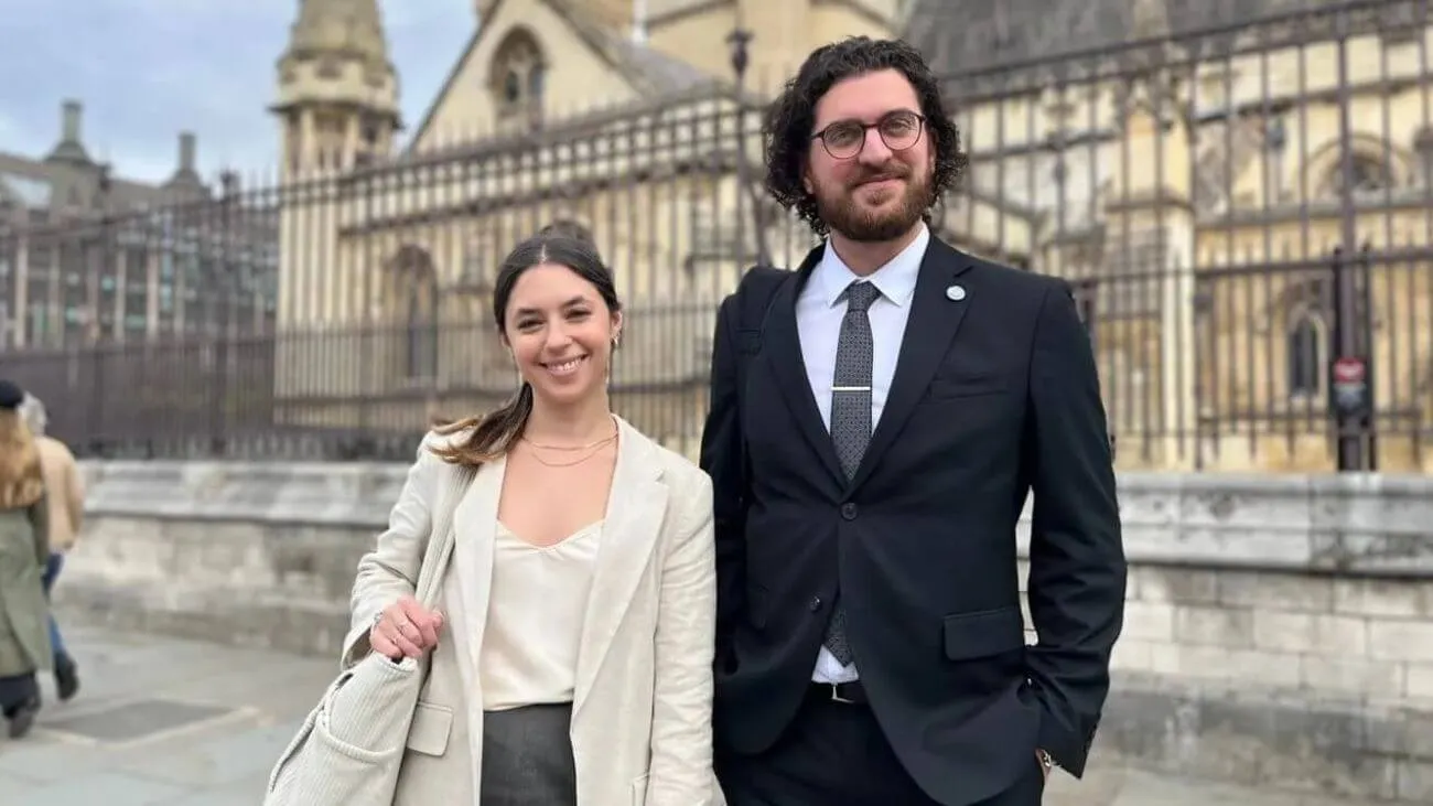 Anastasios and Paula in Westminster